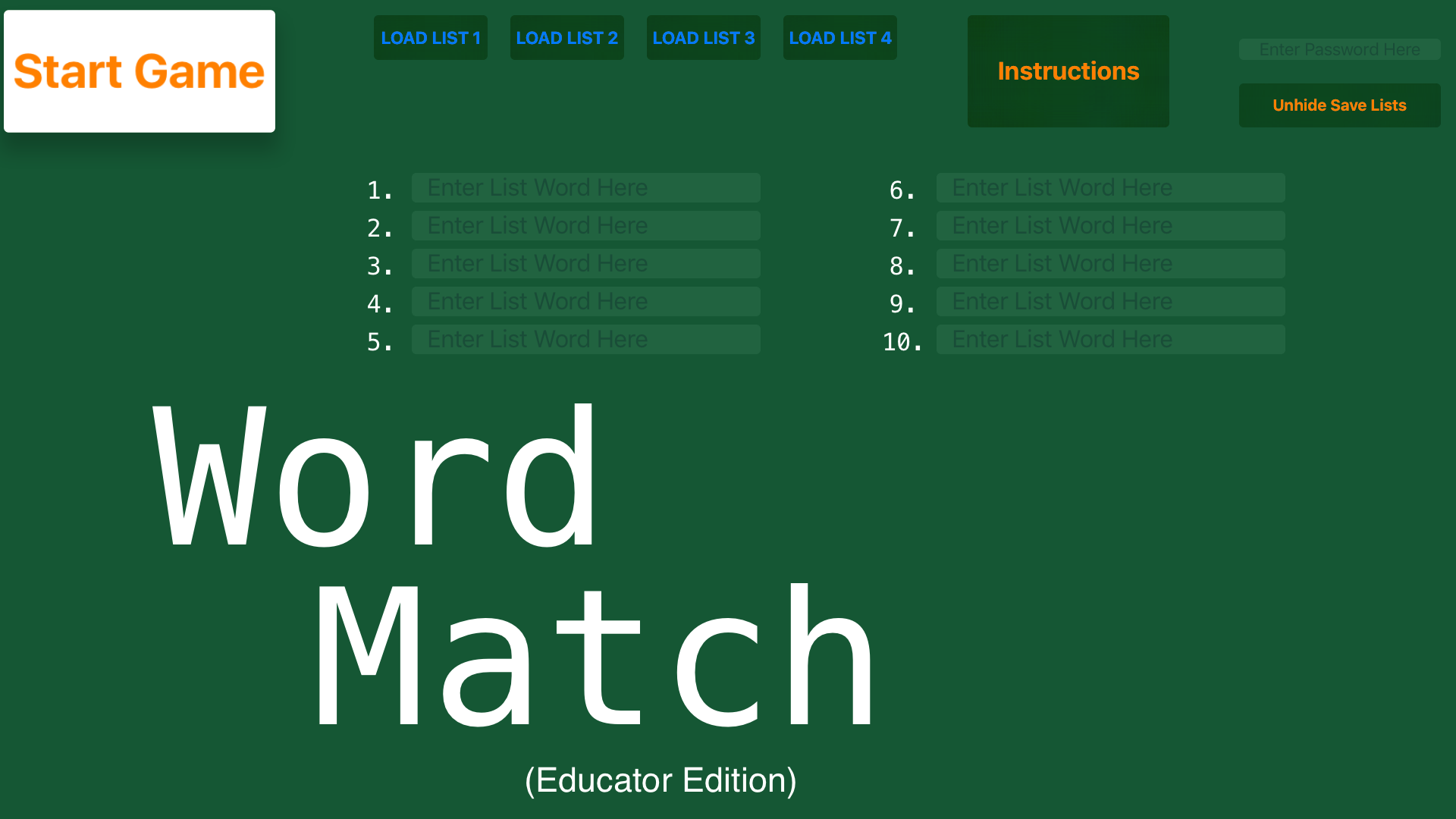 Word Match Banner
